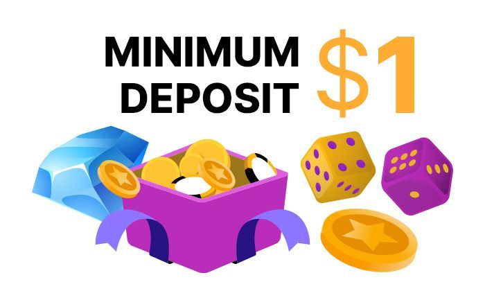 Best 1 dollar minimum deposit casinos online