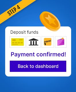Choose your preferred payment method and deposit the amount you'd like to play with.