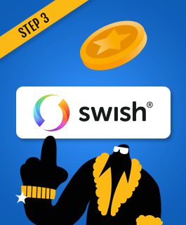 Choose Swish for deposits
