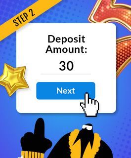 Confirm mobile bill or credit deposit amount at the casino
