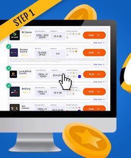 Select a crypto casino