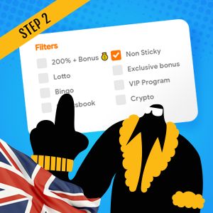 Use filters to find the UK online casinos that offer exactly what you are looking for such as bonus or free spins without deposit or wagering
